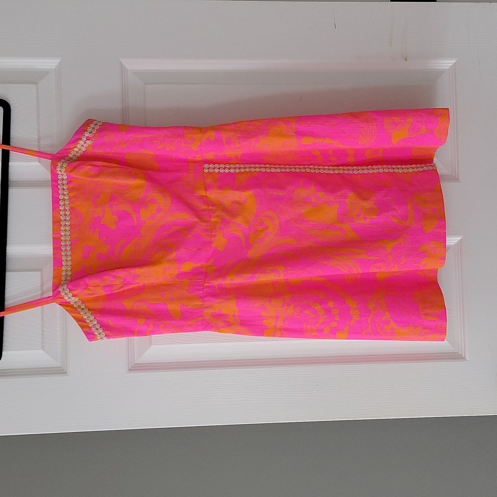 Lilly Pulitzer Jesse Skort Romper in Seaesta Pop Pink 8